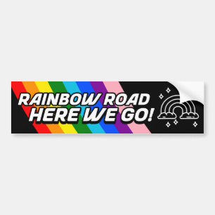 LGBTQ+ Regenboog weg hier gaan we Bumpersticker