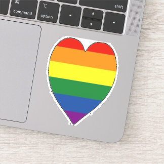 LGBTQ regenbooghart Sticker