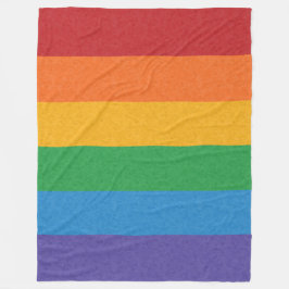 LGBTQ regenboogkleurige Pride Flag Achtergrond Fleece Deken