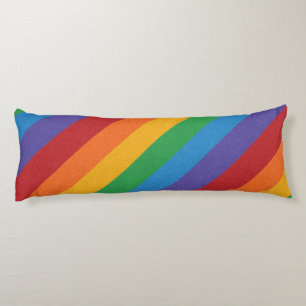 LGBTQ regenboogkleurige Pride Flag Achtergrond Lichaamskussen