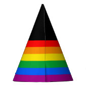 LGBTQ+ regenboogpride vlag Feesthoedjes (Achterkant)