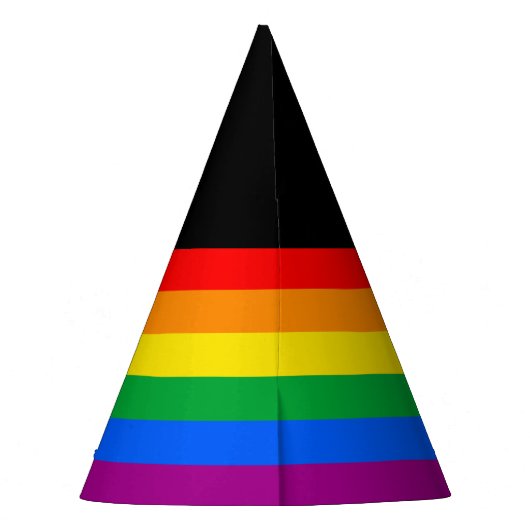 LGBTQ+ regenboogpride vlag Feesthoedjes (Achterkant)