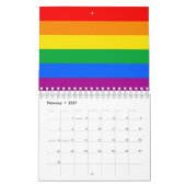 LGBTQ+ regenboogpride vlag Kalender (Feb 2027)