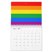 LGBTQ+ regenboogpride vlag Kalender (Mar 2027)