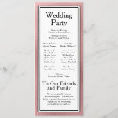 LGBTQ Roos Goud Modern Trouwprogramma Programma (Achterkant)