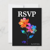 🌈 LGBTQ Soaring Together Petals & Pride RSVP Kaartje (Voorkant)