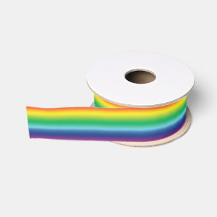lgbtq strepen van de regenboogvlag - grosgrain lint
