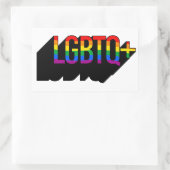 LGBTQ+ T-Shirt Rechthoekige Sticker (Tas)