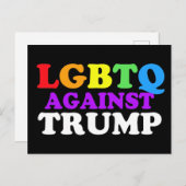 LGBTQ tegen Trump Briefkaart (Voorkant / Achterkant)