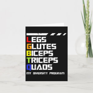 LGBTQ-trainingsprogramma voor Gay Queer Funny Fitn Kaart