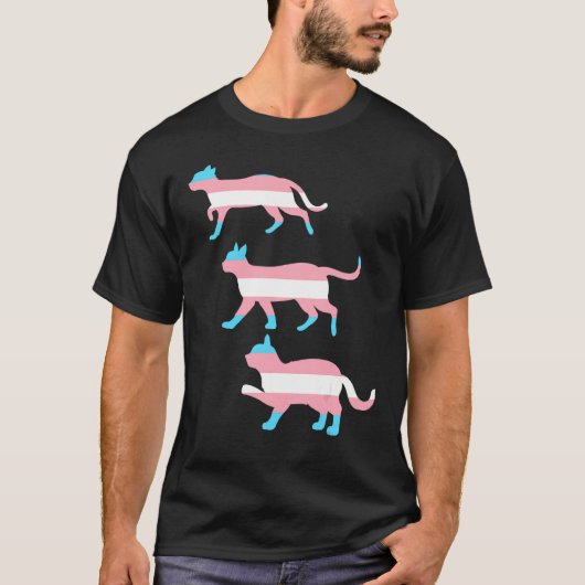 Lgbtq Trans Pride Month Cat Owner Queer Transgende T-shirt (Voorkant)