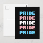 LGBTQ Transgender Pride Aanpasbare Herhaalde Tekst Briefkaart (Voorkant / Achterkant)