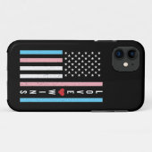 LGBTQ Transgender Pride Love Wint Amerikaanse vlag Case-Mate iPhone Case (Achterkant (horizontaal))