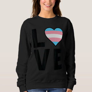 LGBTQ Transgender Vlag Hart LGBTQIA+ Liefde Transg Trui