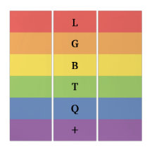 LGBTQ+ Triptyque Arc-en-ciel Couleurs du drapeau T