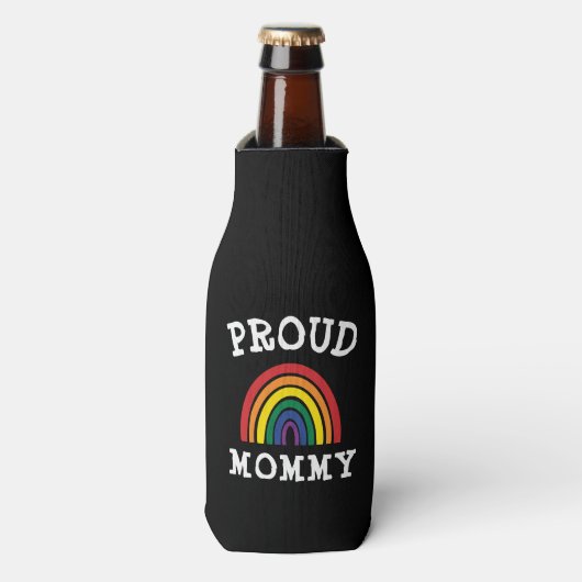 LGBTQ Trommel mammie Gay Pride Rainbow Moederdag Flesjeskoeler (Fles Voorkant)