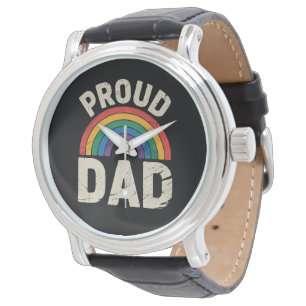 LGBTQ Trots Papa Gay Pride LGBT Bondgenoot Vaderda Horloge