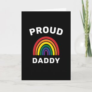 LGBTQ Trots Papa Gay Pride Regenboog Vaderdag Kaart