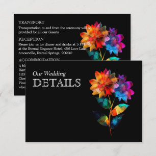 🌈 LGBTQ Trouwdetails Petals & Pride Informatiekaartje