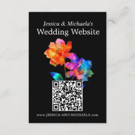 🌈 LGBTQ Trouwwebsite Adres Petals & Pride Informatiekaartje