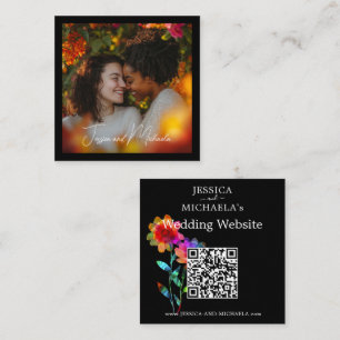 🌈 LGBTQ Trouwwebsite & foto Bloemblaadjes & Trots Informatiekaartje