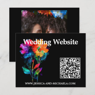 🌈 LGBTQ Trouwwebsite & fototbloemblaadjes & trots Informatiekaartje