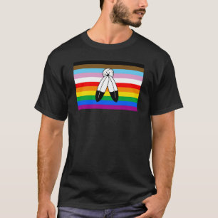 LGBTQ+ Two-Spirit Progress Pride Flag T-shirt