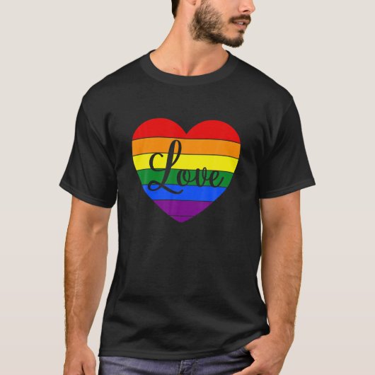 LGBTQ Valentijnsdag Lesbian Gay Love Pride Matchi T-shirt (Voorkant)