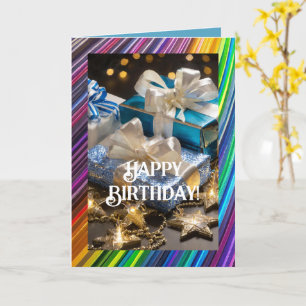 LGBTQ Verjaardag Kaart, 5 "x 7" Gevouwen Wenskaart Kaart