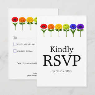 🌈 🐦 LGBTQ Verstrengeld in Pride – Klassiek RSVP Kaartje