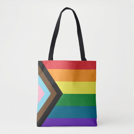 LGBTQ-vlag Canvas tas (Voorkant)