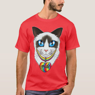 LGBTQ vlag I Gay Pride Flag I Ragdoll Cat T-shirt