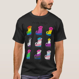 LGBTQ vlag Kawaii Pride Dogs Gay Trans Non-Binary T-shirt