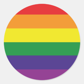 LGBTQ-VLAG RONDE STICKER