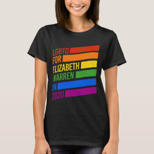 LGBTQ VOOR ELIZABETH WARREN T-SHIRT