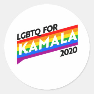 LGBTQ voor KAMALA 2020 Ronde Sticker