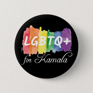 LGBTQ voor Kamala Rainbow Gay Pride verkiezing Ronde Button 5,7 Cm