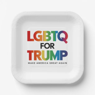 LGBTQ VOOR TRUMP HOMO LESBIEN VOOR TRUMP 2024 PAPIEREN BORDJE