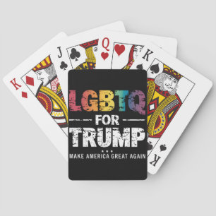 LGBTQ VOOR TRUMP HOMO LESBIEN VOOR TRUMP 2024 POKERKAARTEN