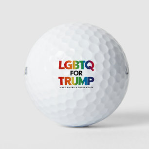 LGBTQ VOOR TRUMP HOMOSEKSUEEL LESBIEN VOOR TRUMP 2 GOLFBALLEN