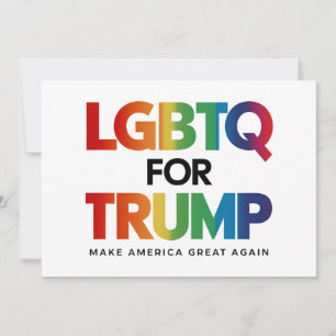 LGBTQ VOOR TRUMP HOMOSEKSUEEL LESBIEN VOOR TRUMP 2 KAART