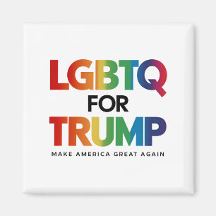 LGBTQ VOOR TRUMP HOMOSEKSUEEL LESBIEN VOOR TRUMP 2 MAGNEET