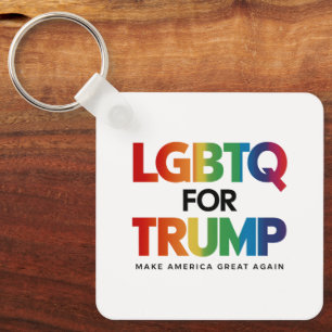 LGBTQ VOOR TRUMP HOMOSEKSUEEL LESBIEN VOOR TRUMP 2 SLEUTELHANGER