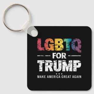 LGBTQ VOOR TRUMP HOMOSEKSUEEL LESBIEN VOOR TRUMP 2 SLEUTELHANGER