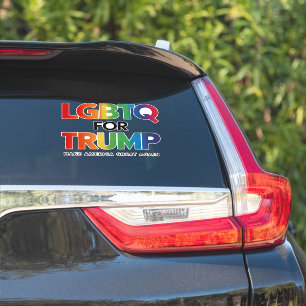 LGBTQ VOOR TRUMP HOMOSEKSUEEL LESBIEN VOOR TRUMP 2 STICKER