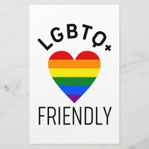 lgbtq - vriendelijke pride vlag symbool liefde voo briefpapier