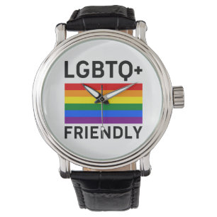 Lgbtq vriendelijke pride vlag Transseksueel homo Horloge
