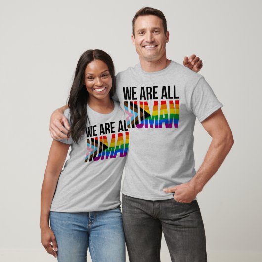 LGBTQ We zijn allemaal mensen T-shirt (Unisex)