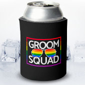 LGBTQ Weddenschap Gay Pride Matching Groomsmen Squ Blikjeskoeler