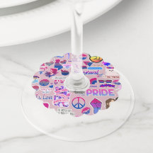 LGBTQ+ wijnglas Labels